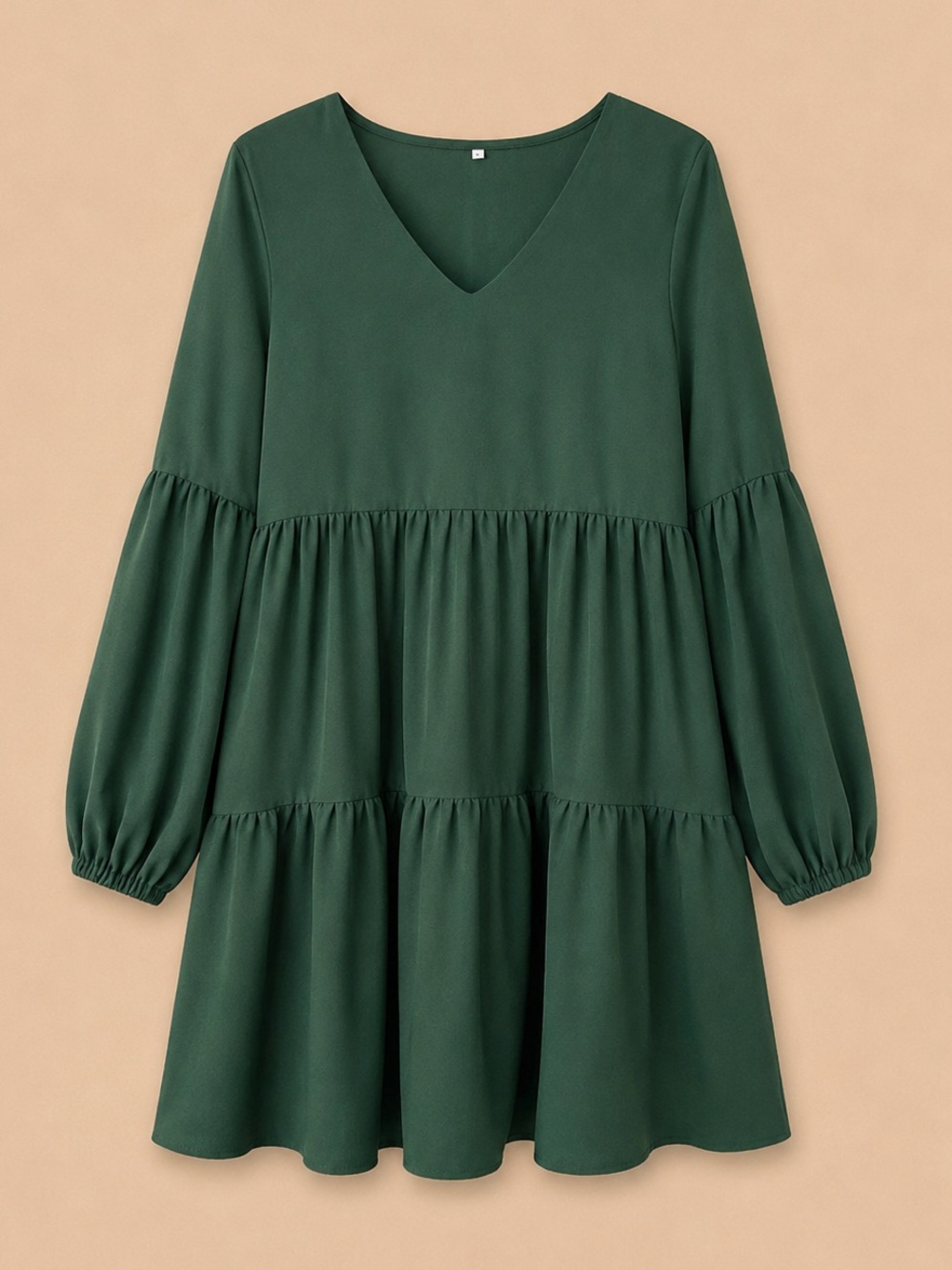 Dark Green Babydoll Dress | Women’s Small